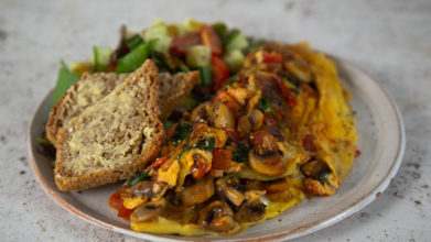 Kathleen’s Omelette with Mixed Salad
