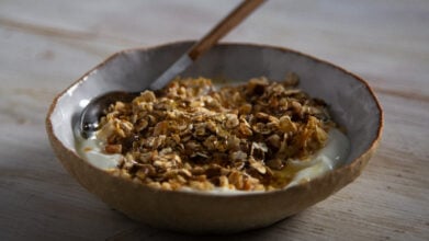 Post Exercise Snack Quark with Honey & Walnuts